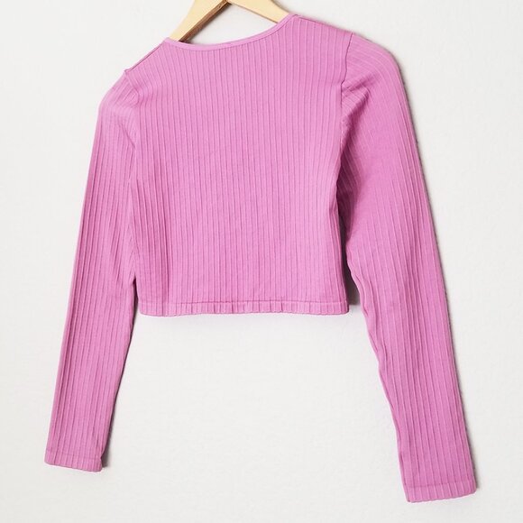 By Anthropologie Seamless Long Sleeves Snap Front Crop Top Cardigan Size XXS/XS - Picture 6 of 16